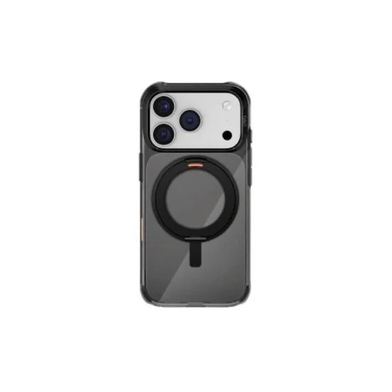 Uniq Hybrid Iphone 17 Pro (2025) 6.3 Swivix With 360 Rotating Kickstand - CARBON BLACK